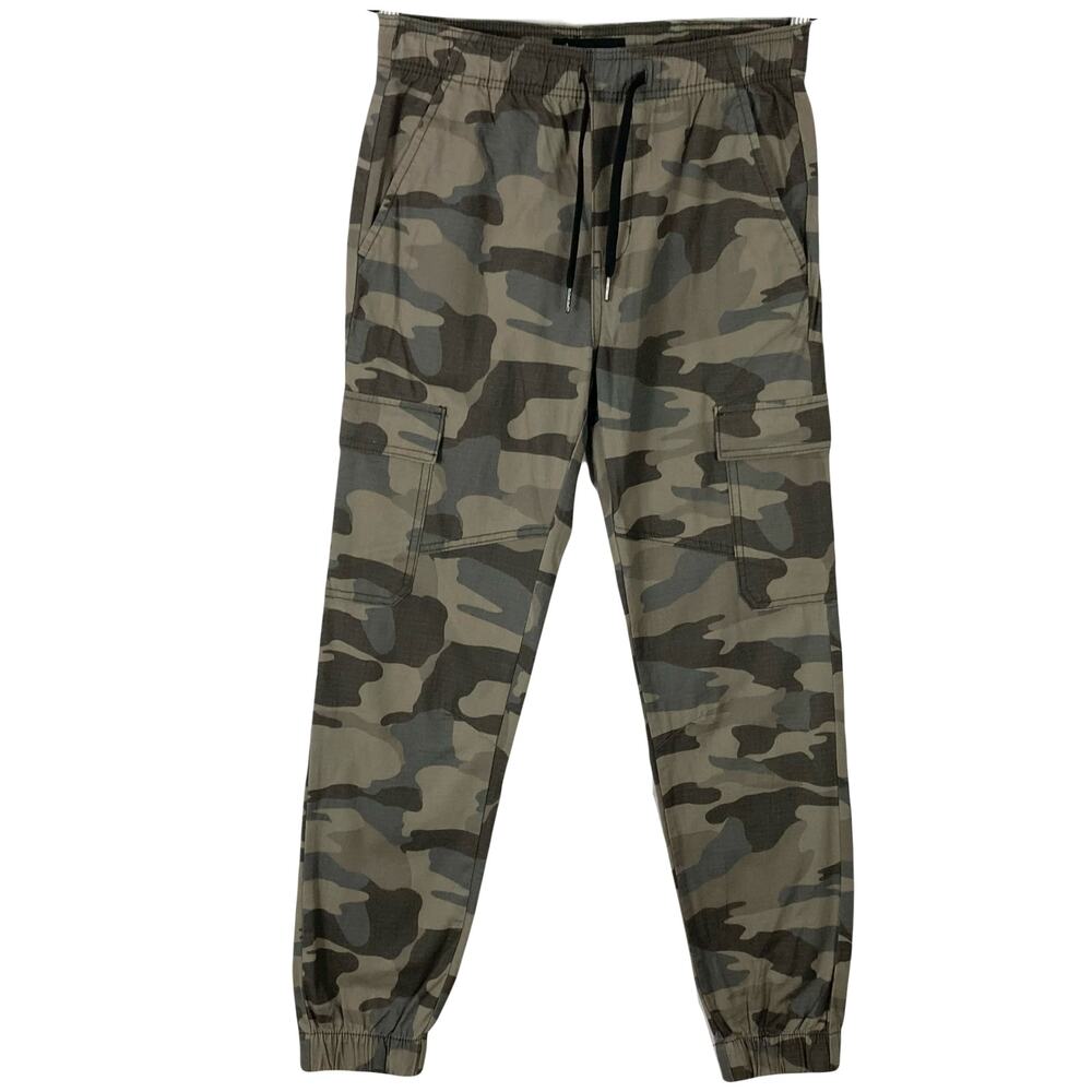 Nwot DENALI Pants S Green Camo Cargo Joggers 6-Pokets Ripstop Cotton Drawstring